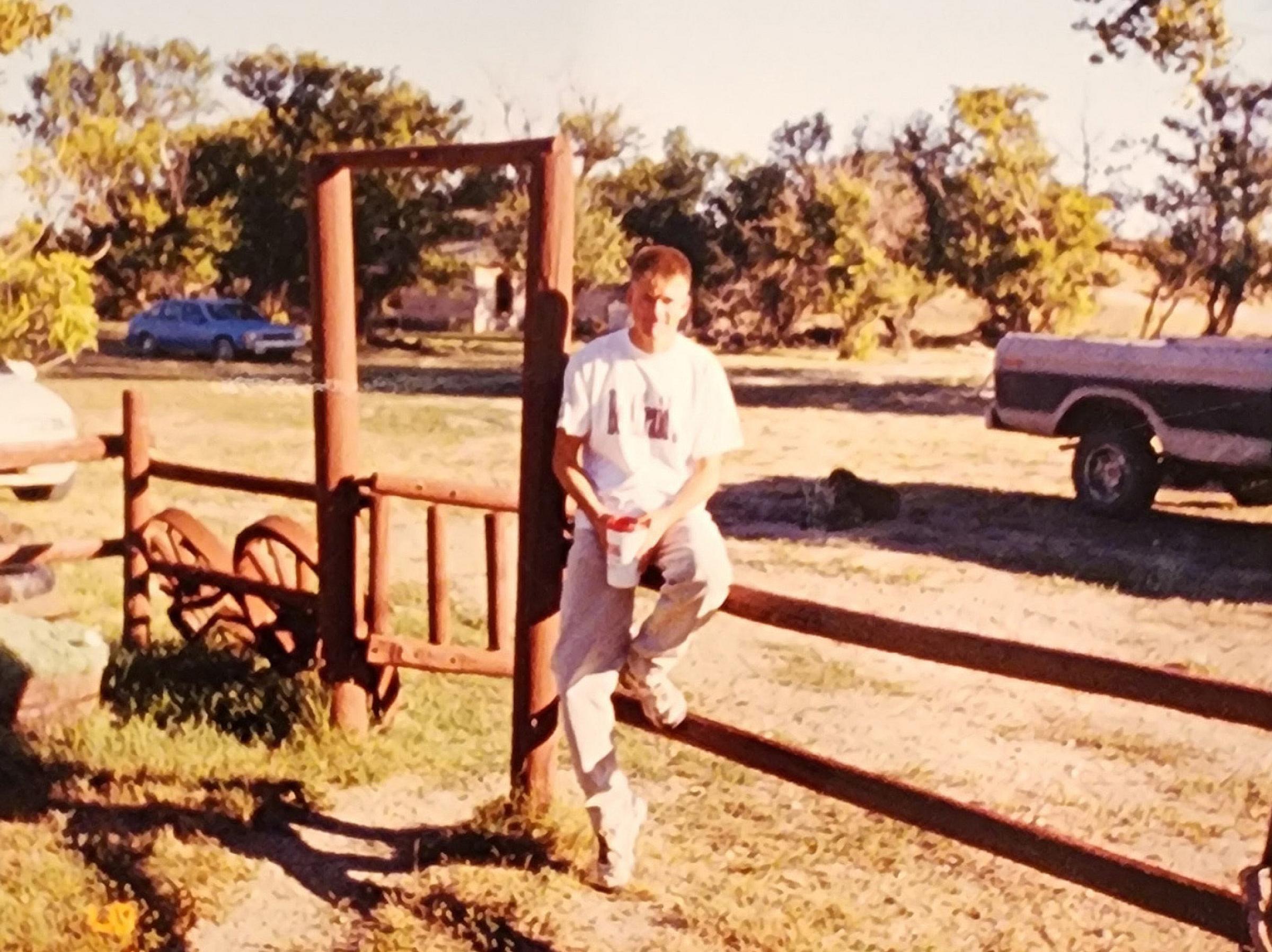Jakob Jensen on the family farm.