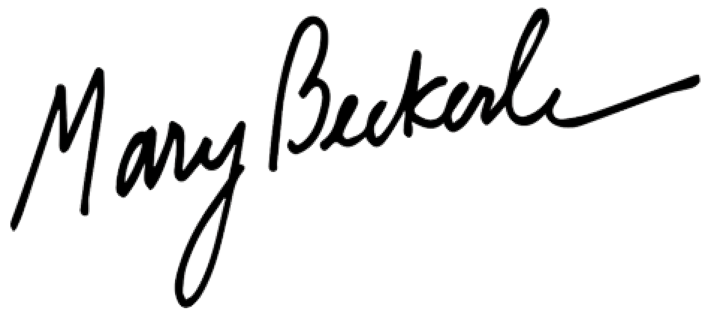 Mary Beckerle's signature