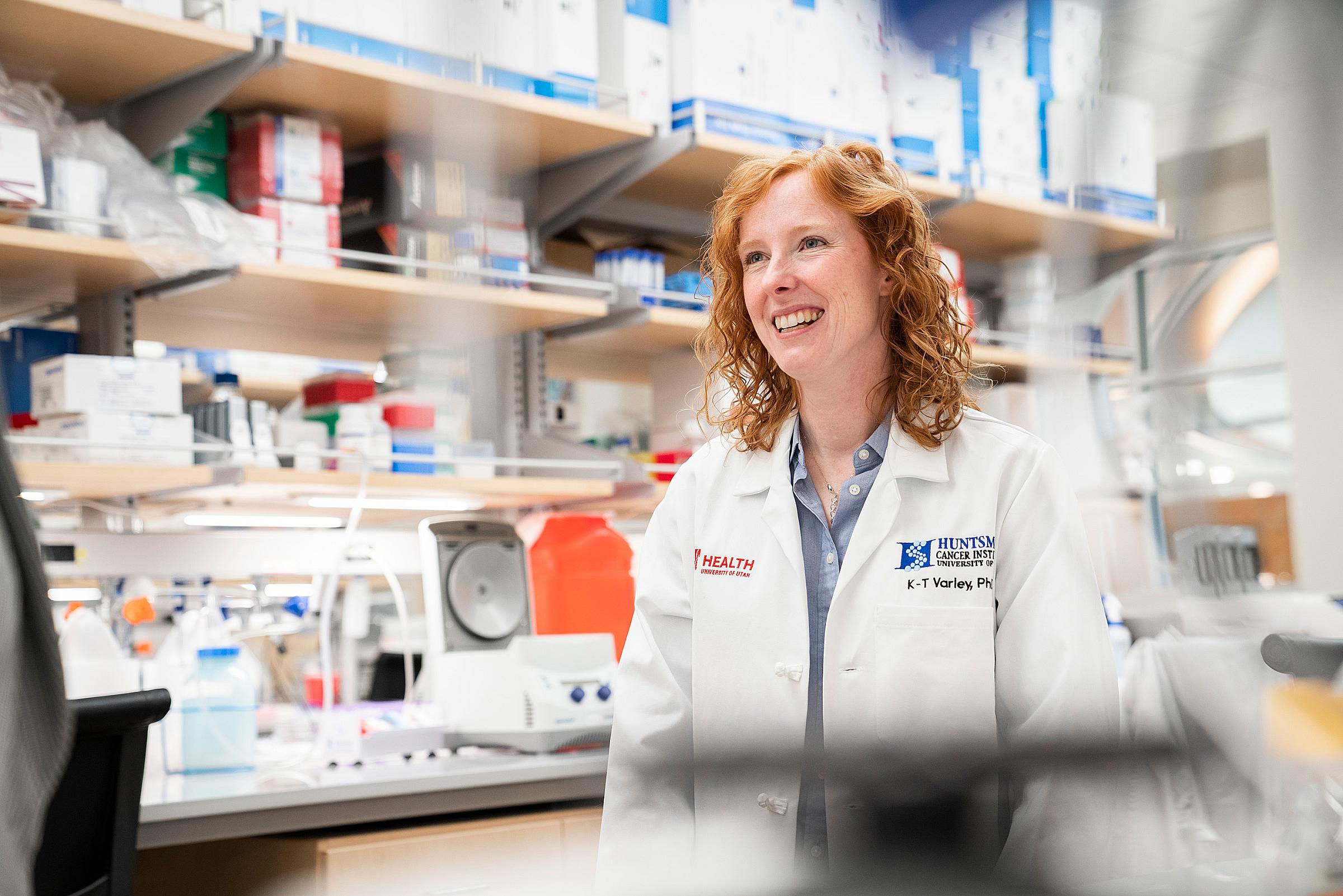 KT Varley in lab
