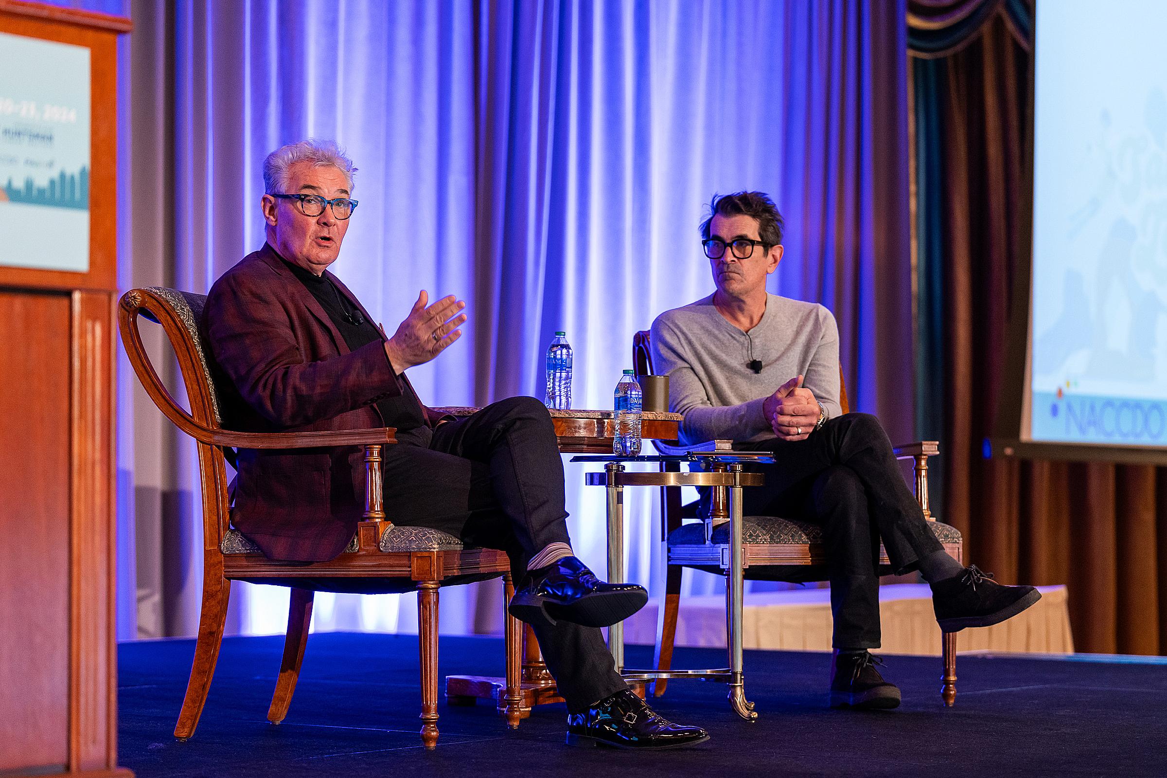 Martin McMahon, PhD, and Ty Burrell