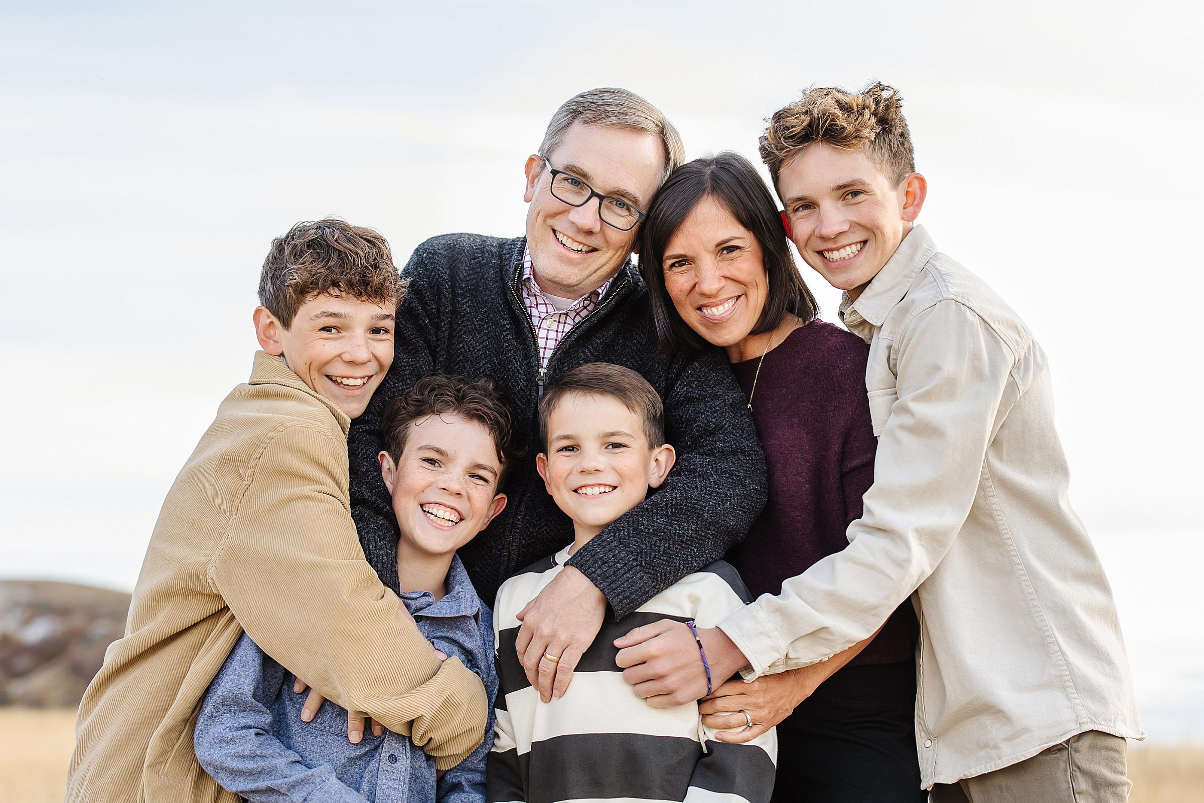Brock O'Neil and his family
