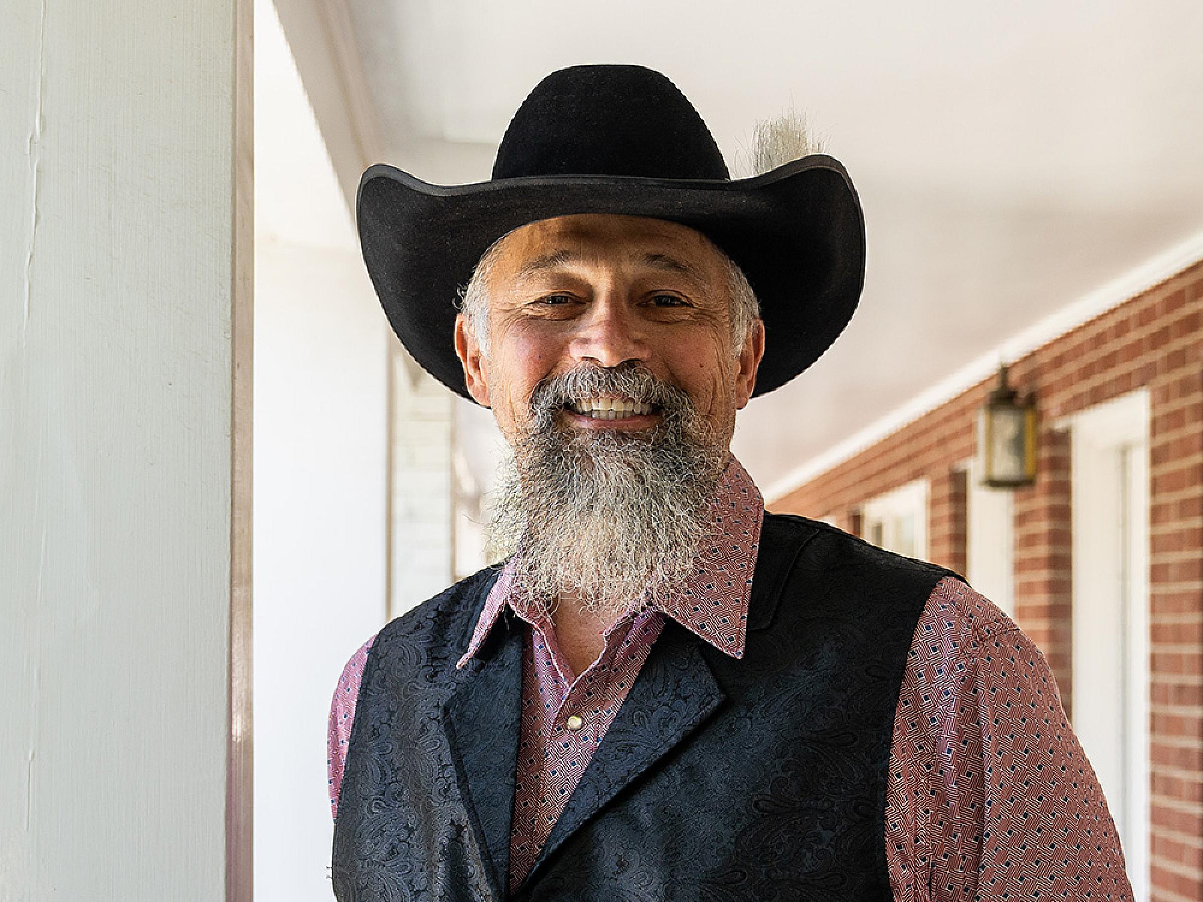 John Reichert in cowboy hat