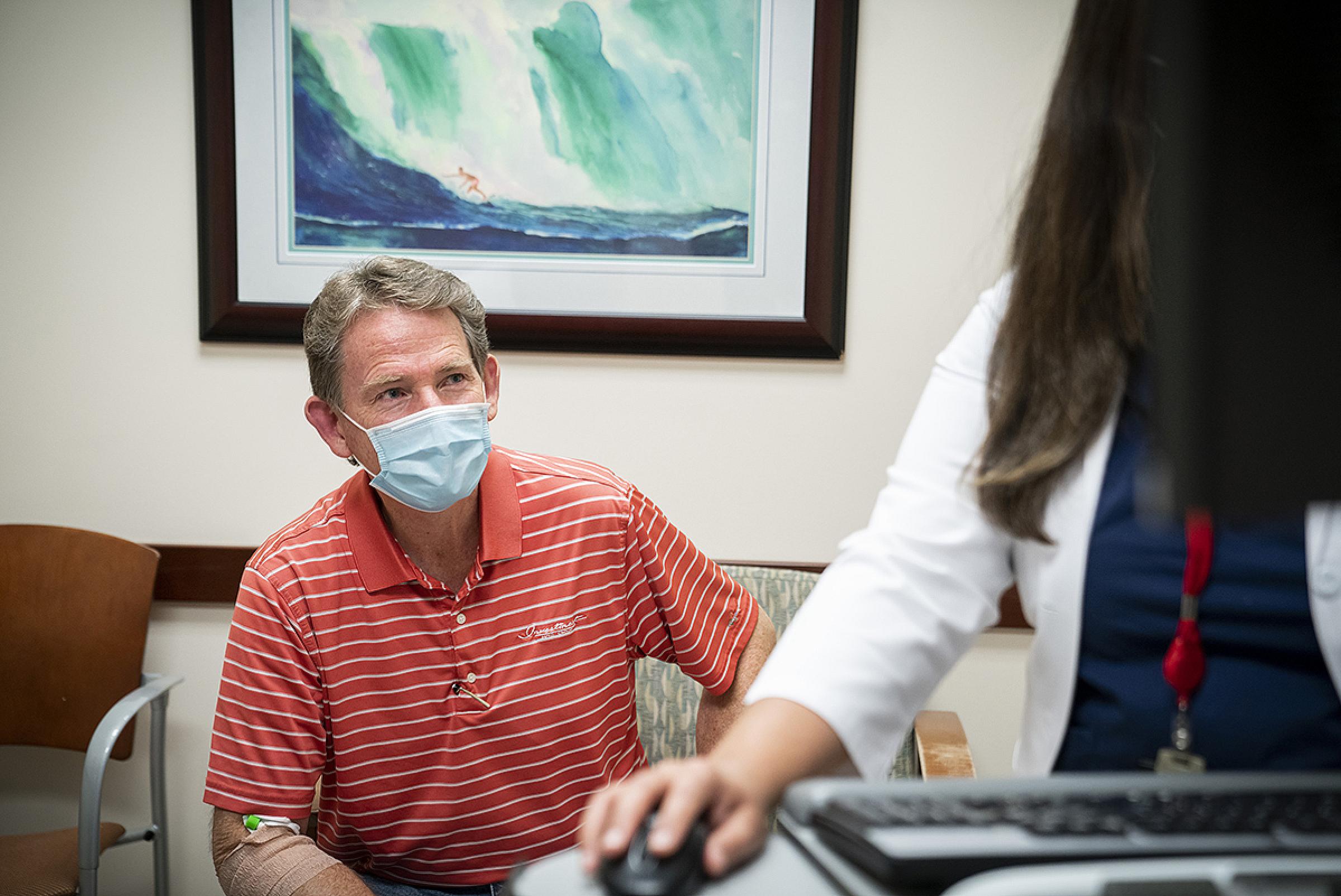 Scott Vance with caregiver