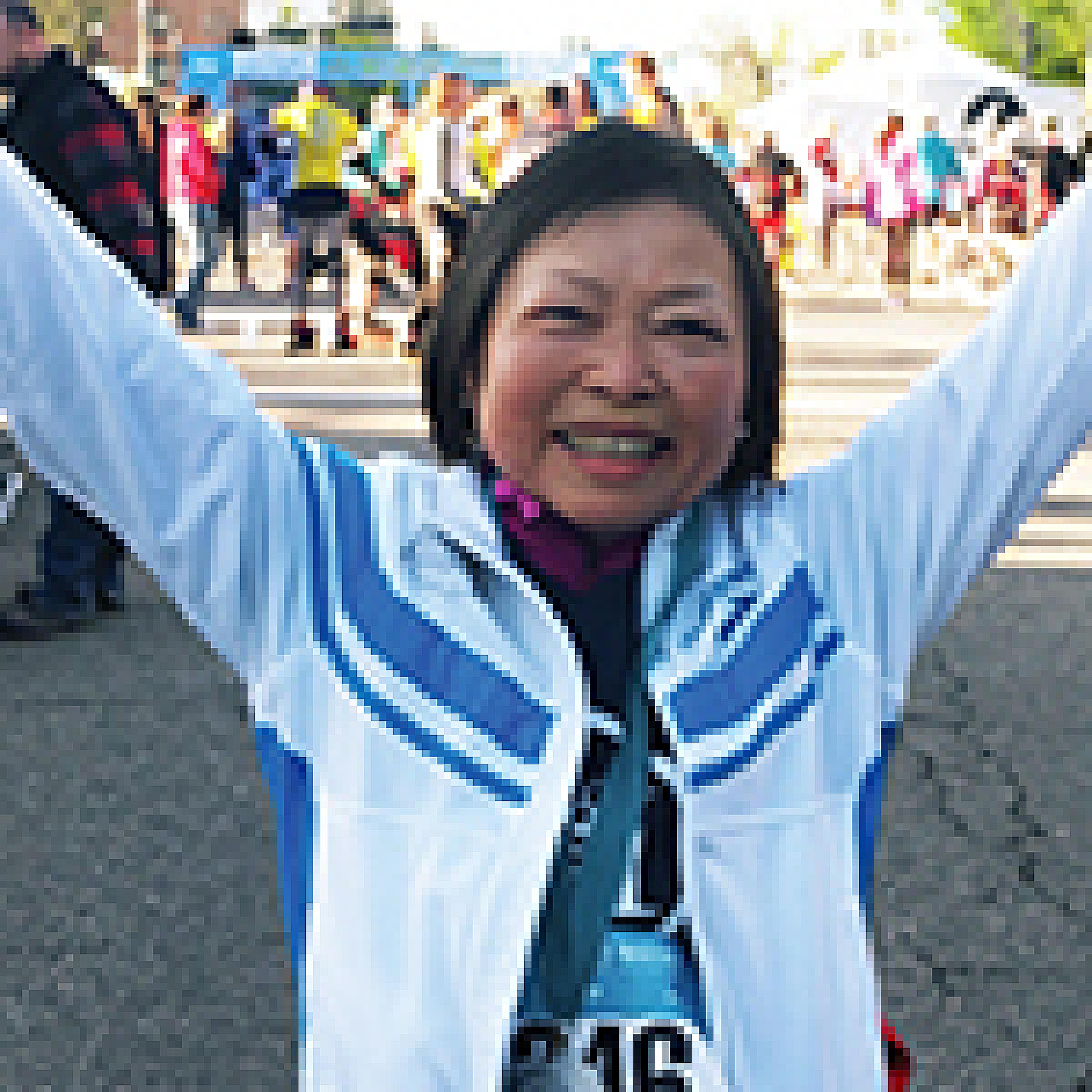 Eunice Chen at a marathon for Huntsman Heroes