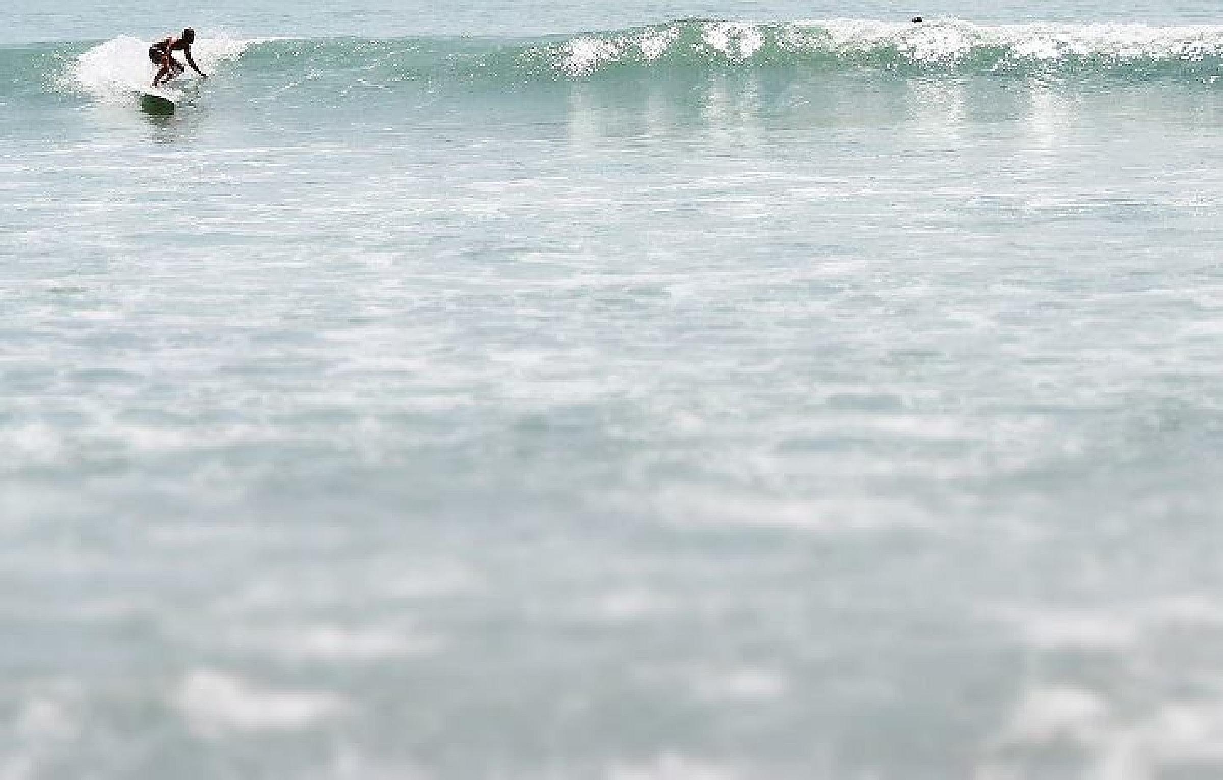 surfer on the waves