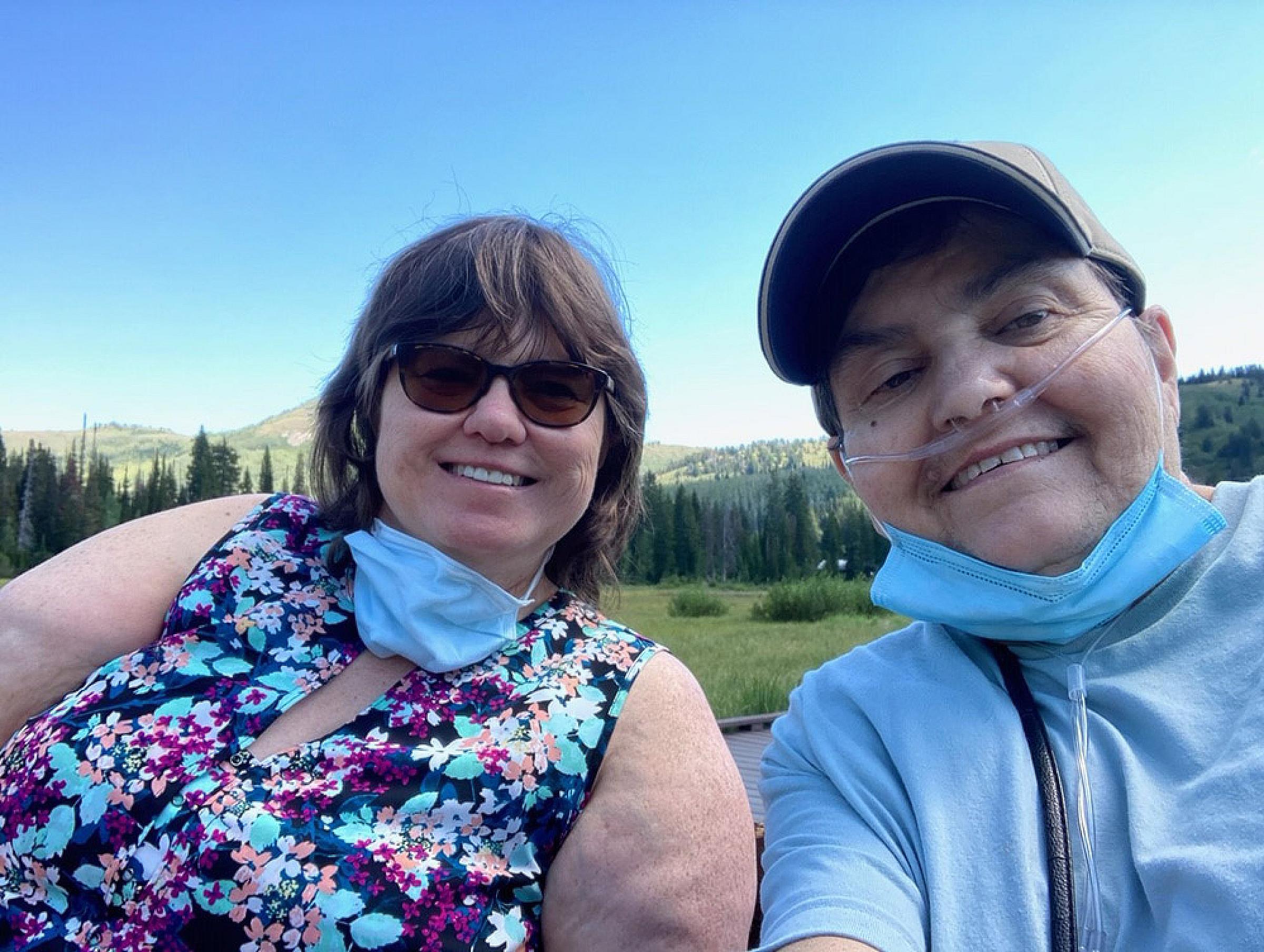 Judy Fuwell and Donna French at silver lake