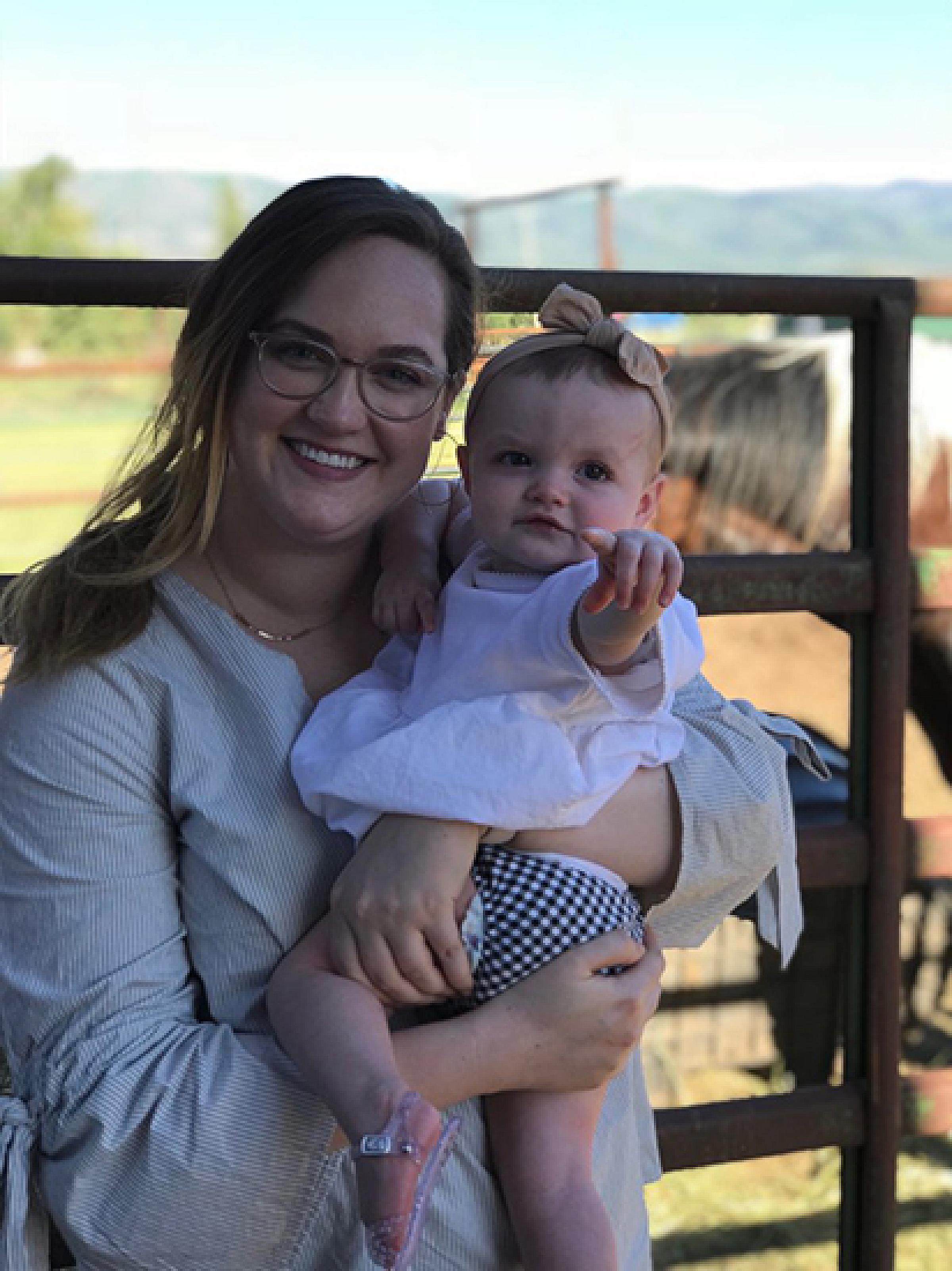 Laura Glissmeyer and her daughter, Lula