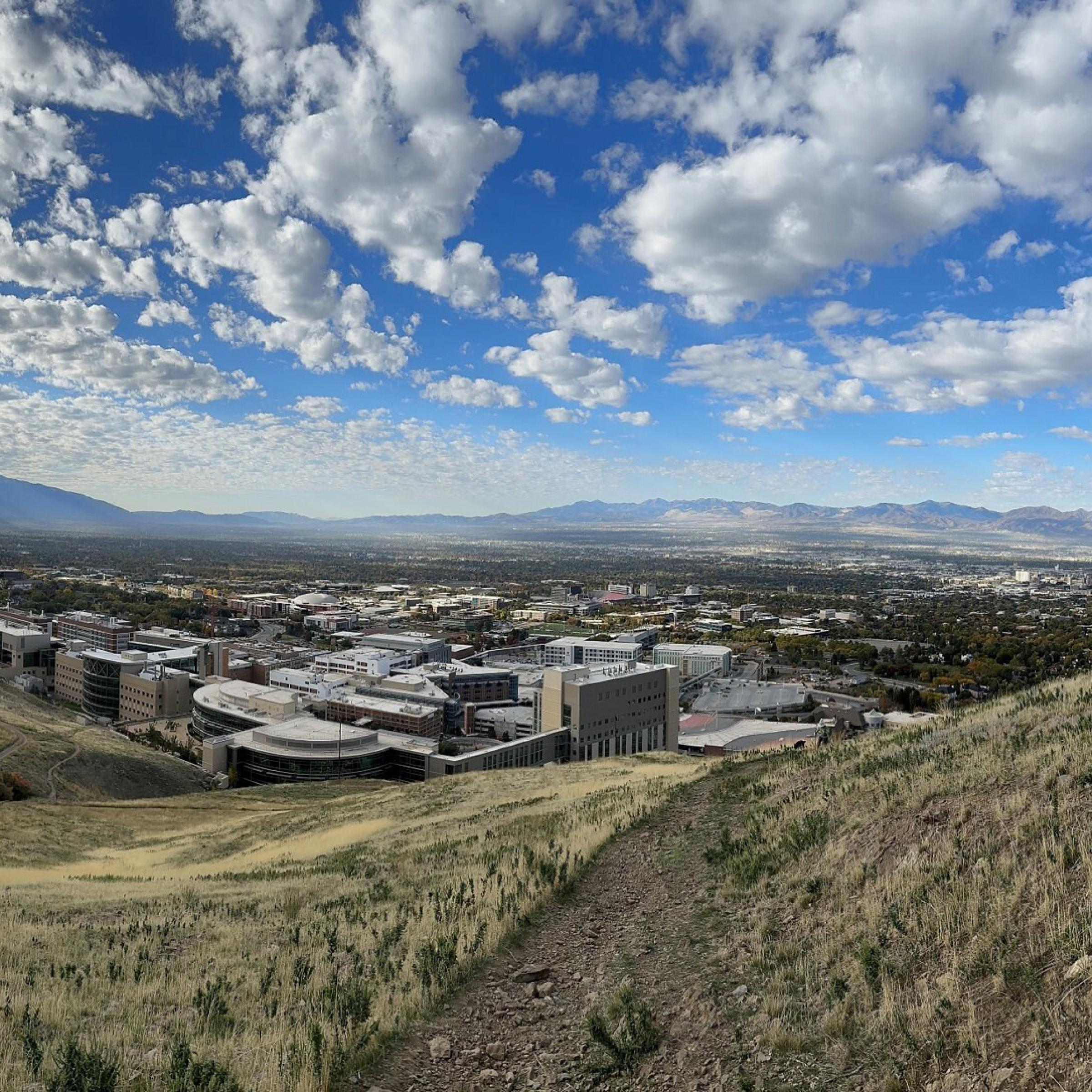 View of the Salt Lake Valley from the mountains