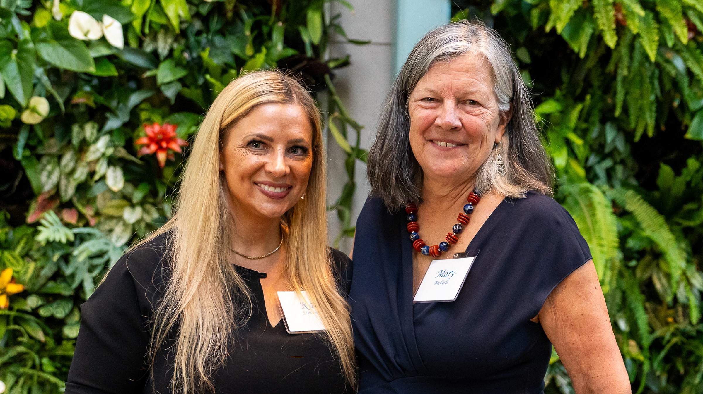 (Left to right) Kat Stevens and Mary Beckerle, PhD