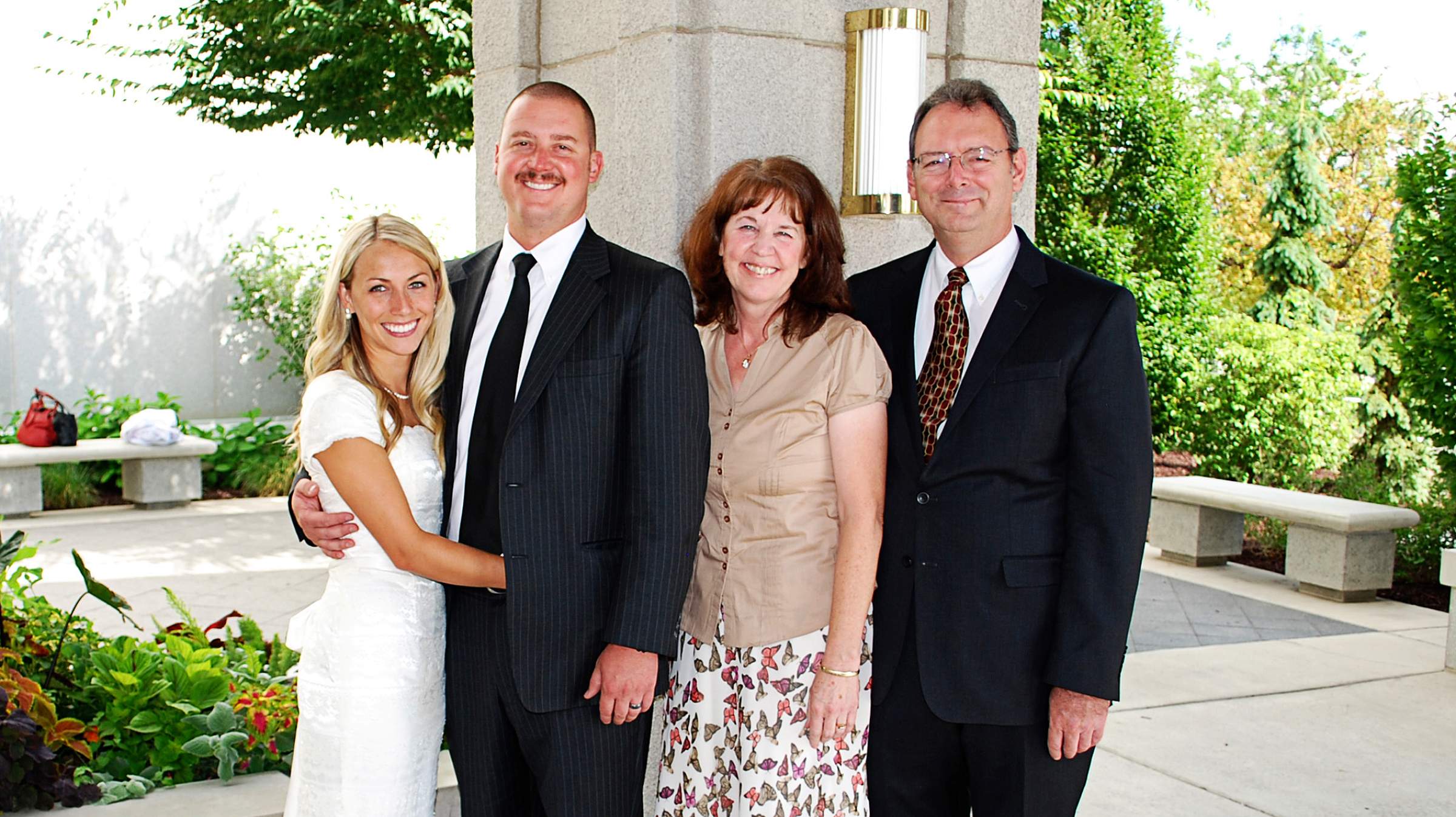 Charlene Edwards at her son's wedding.