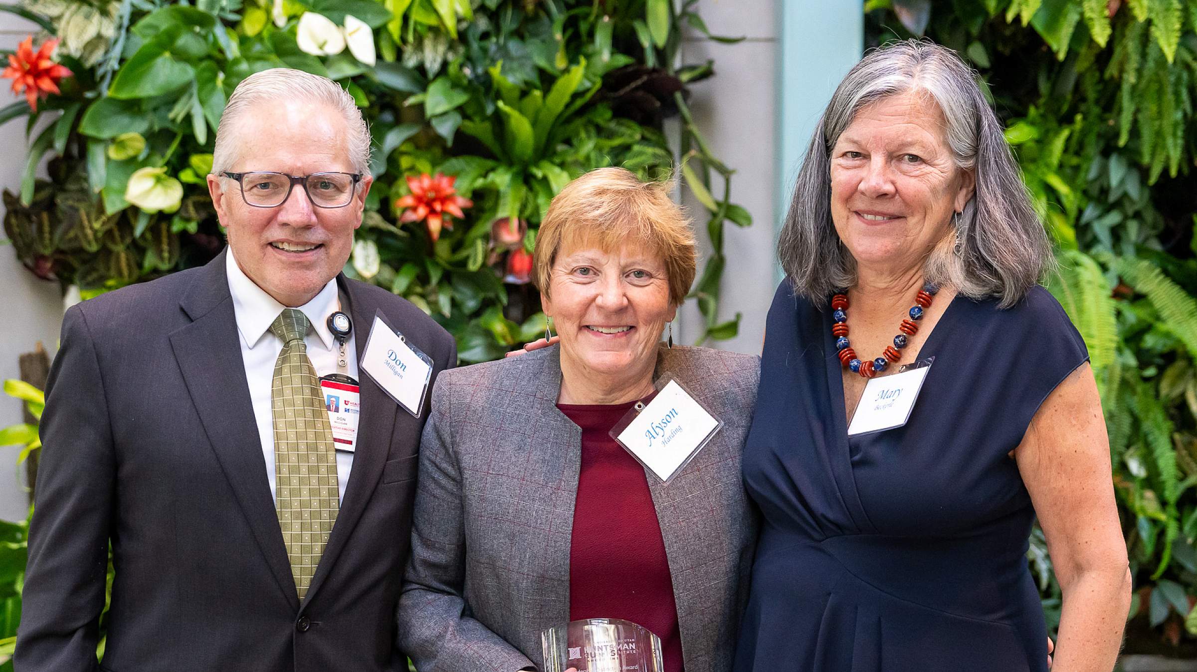 (Left to right) Don Milligan, MBA; Alyson Harding, MS, ML; and Mary Beckerle, PhD