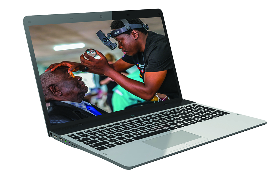 CORE is a vital resource as Moran trains eye care professionals worldwide, including Frank Sandi, MD, pictured above, of the University of Dodoma in Tanzania.