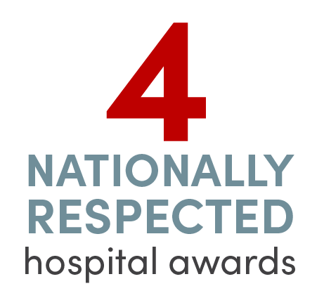 4 nationally respected hospital awards