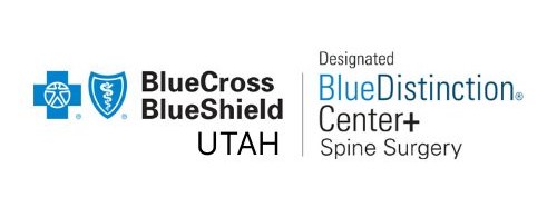 BlueCross BlueShield Blue Designated Distinction Center for Spine Surgery badge