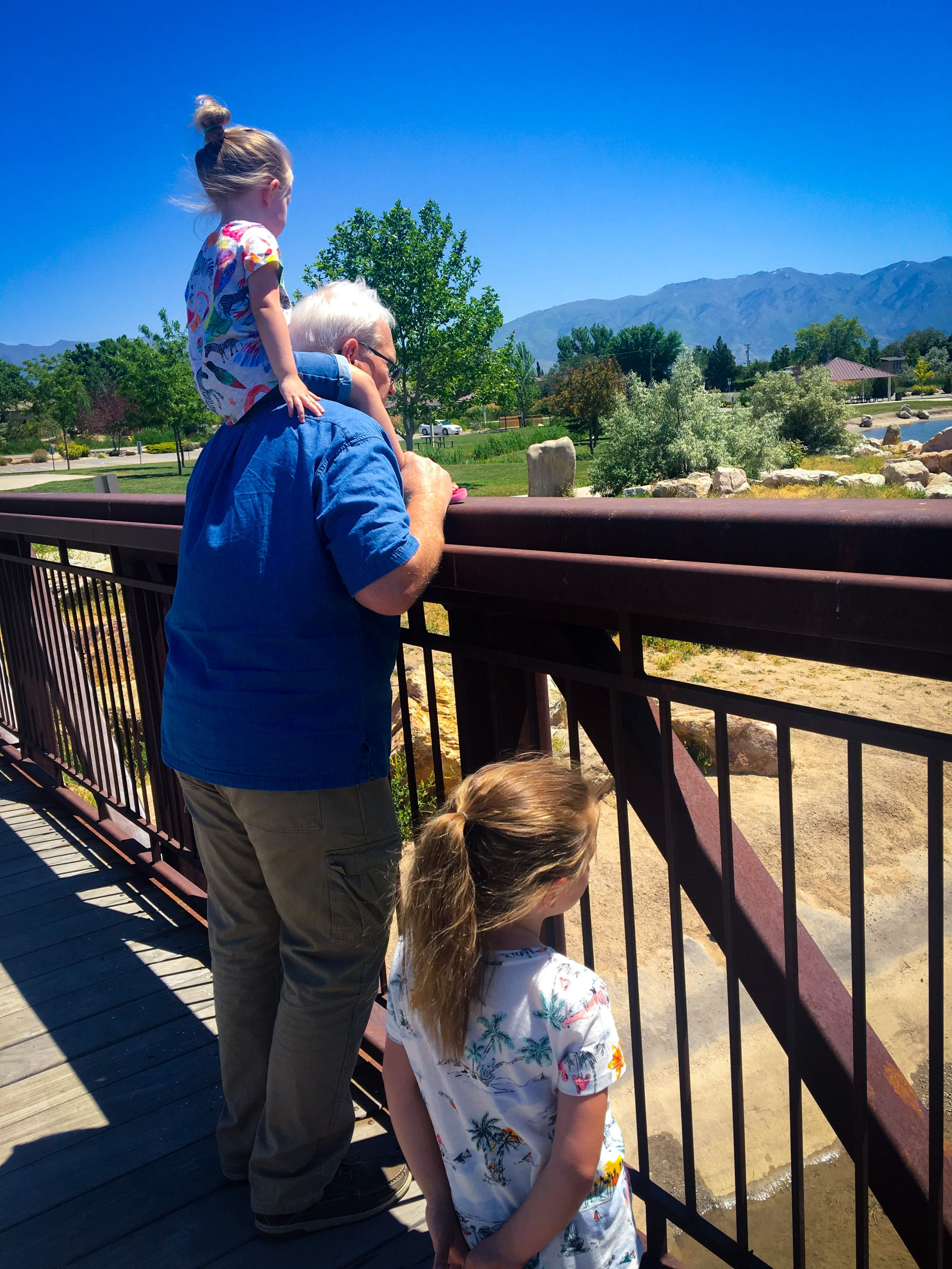 Kirk still enjoys spending time with his 17 grandchildren