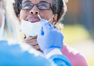 COVID-19 Test With Swab