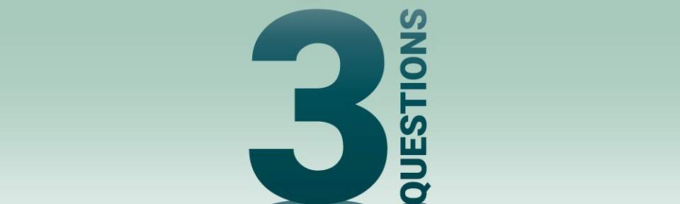 The number three with the word "Questions" on the side