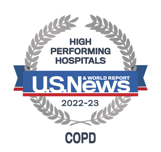 U.S. News & World Report Badge Emblem for COPD