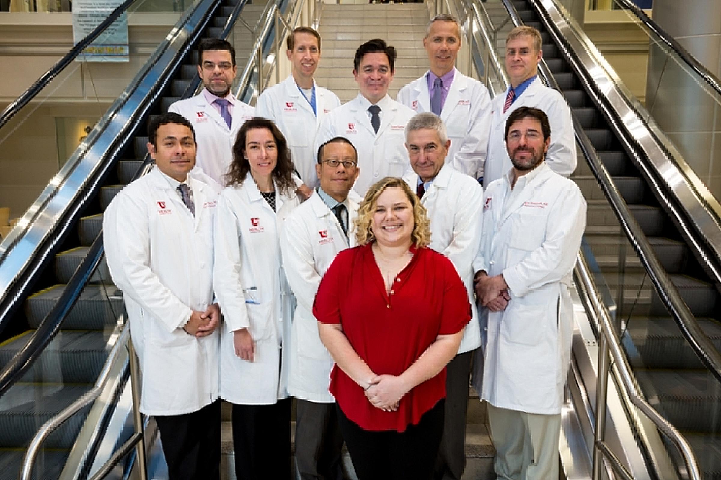Ashley Biehl with her heart team