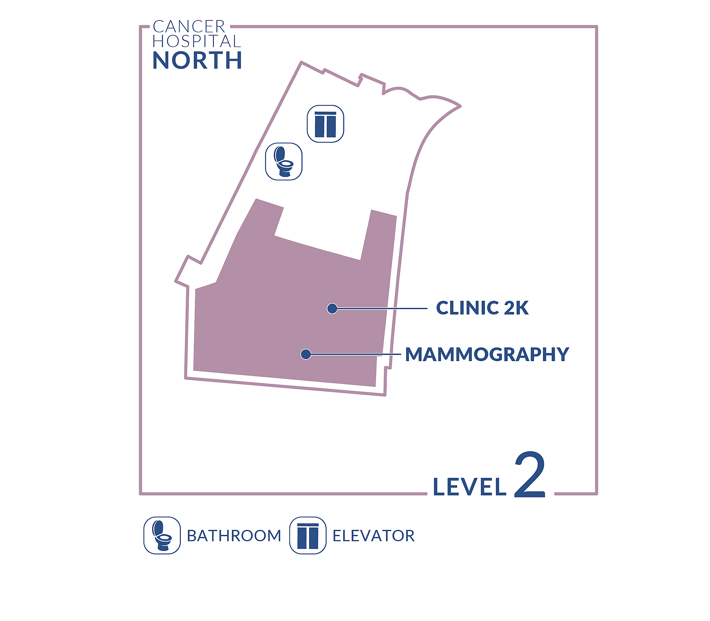 Cancer Hospital North - Level 2 Map