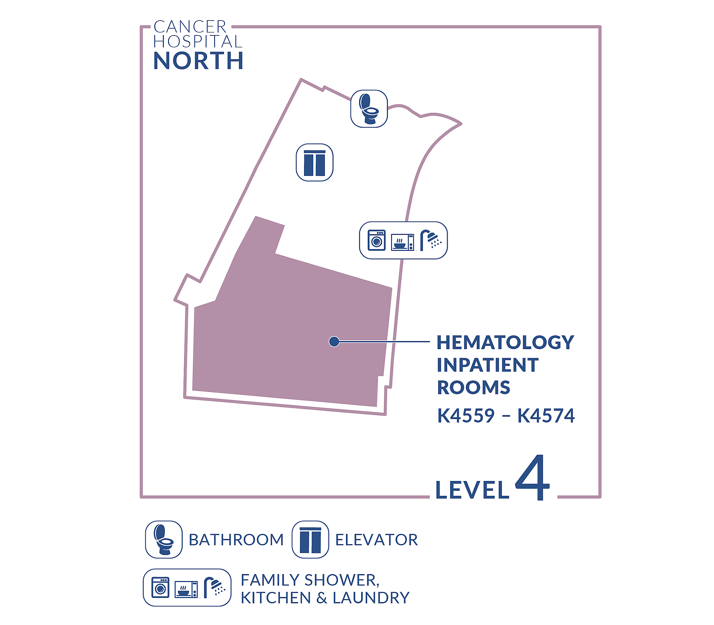 Cancer Hospital North - Level 4 Map