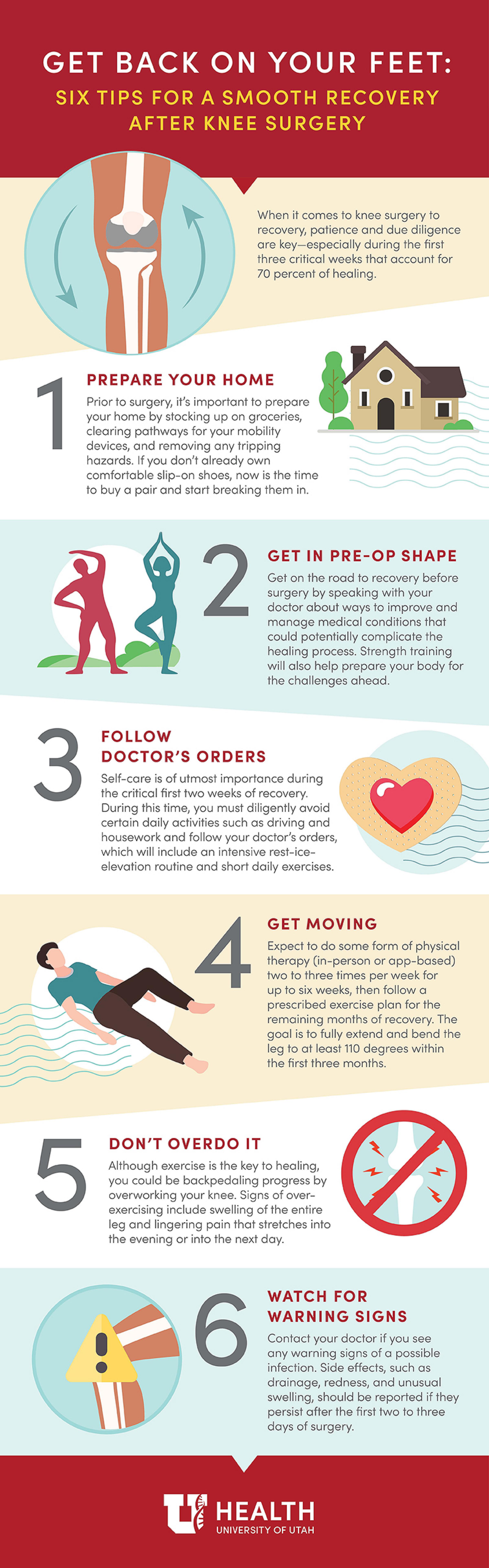 Knee replacement infographic