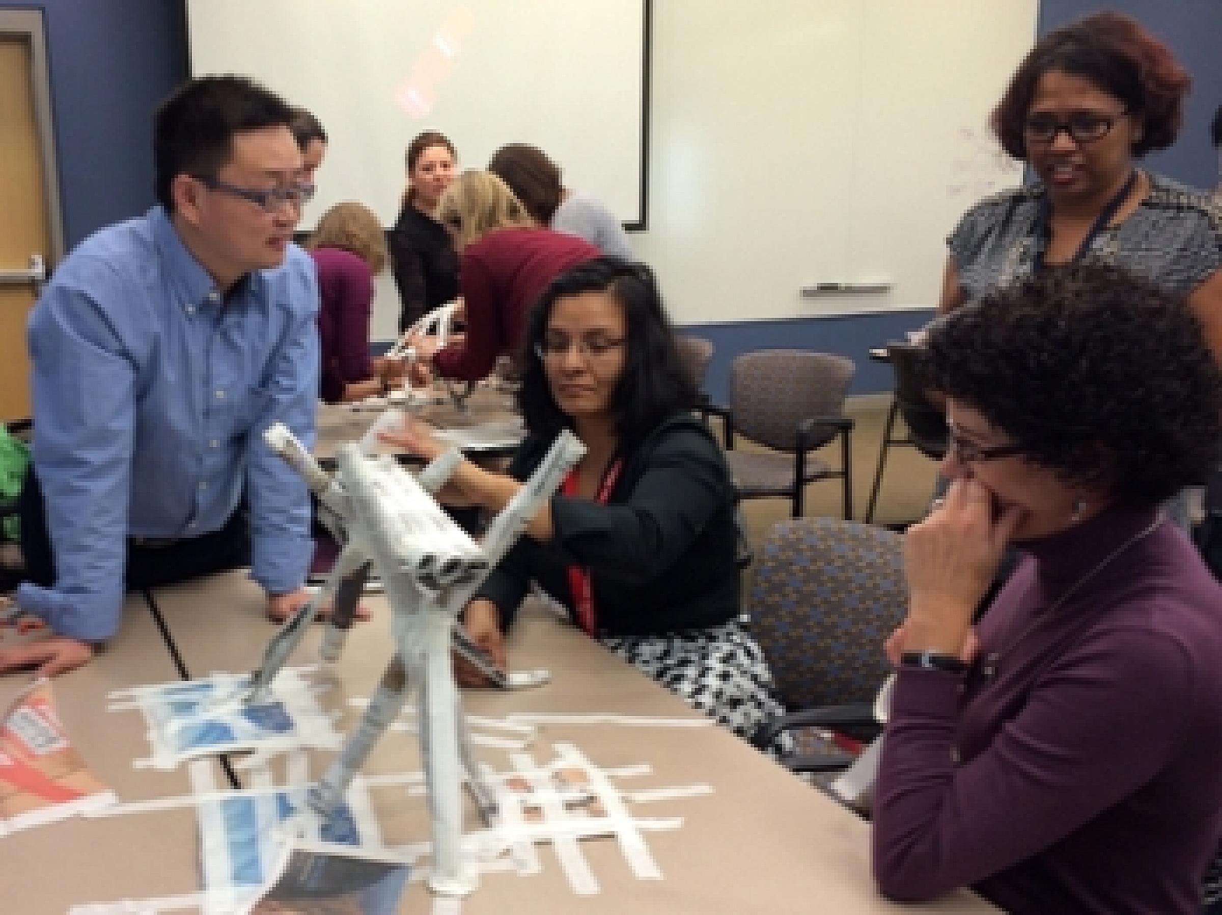 VPCAT scholars take part in a team building exercise