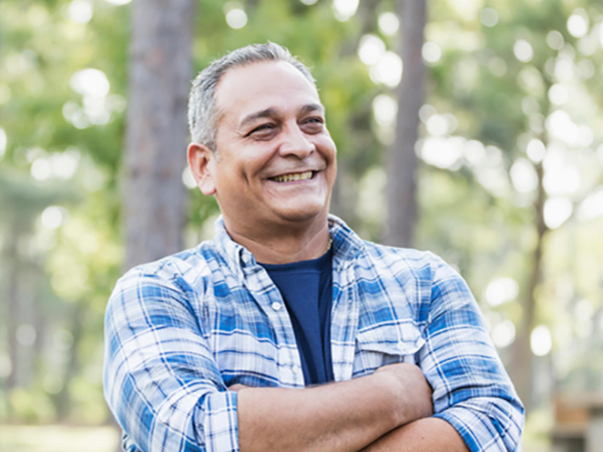 latino man smiling