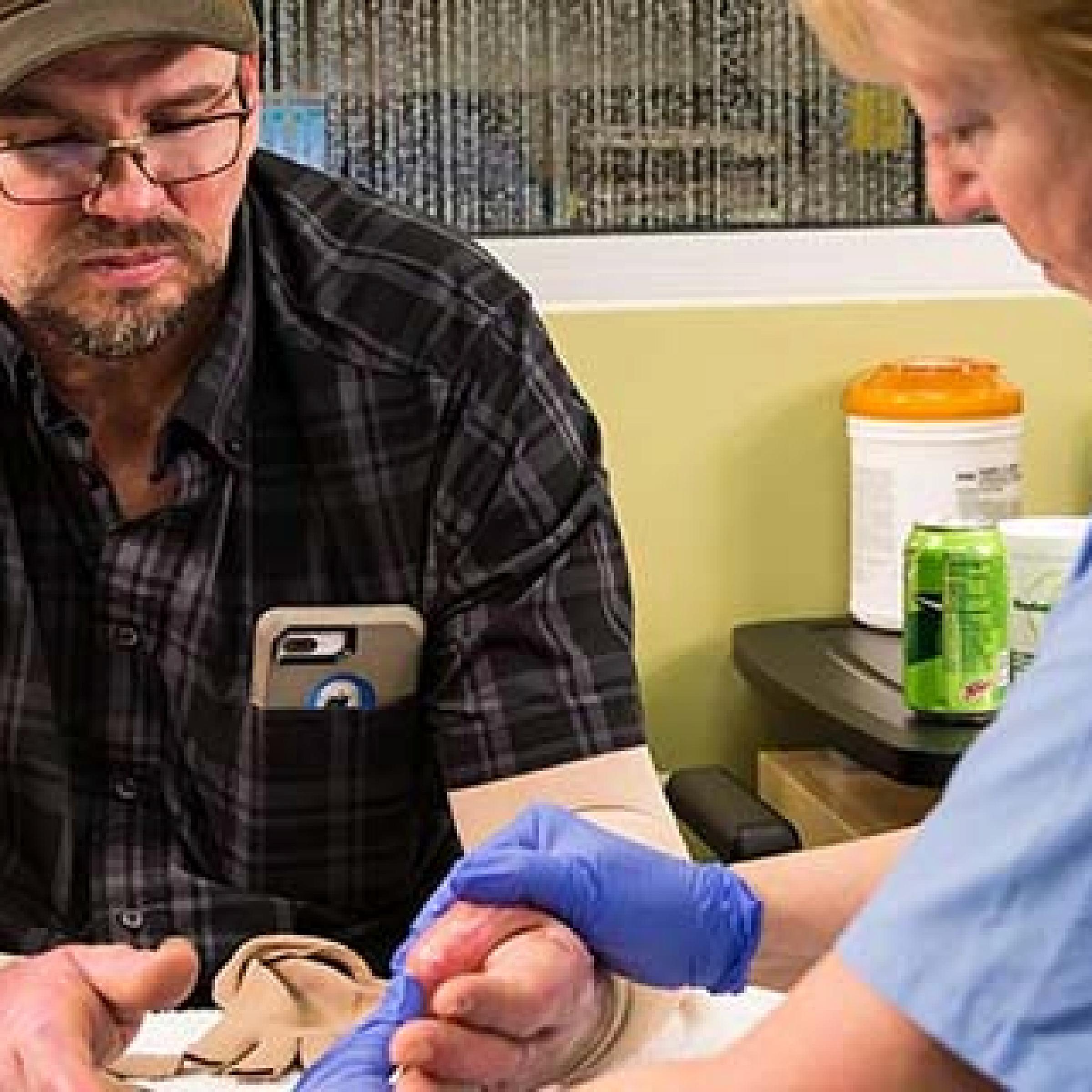 Patient in Burn Therapy