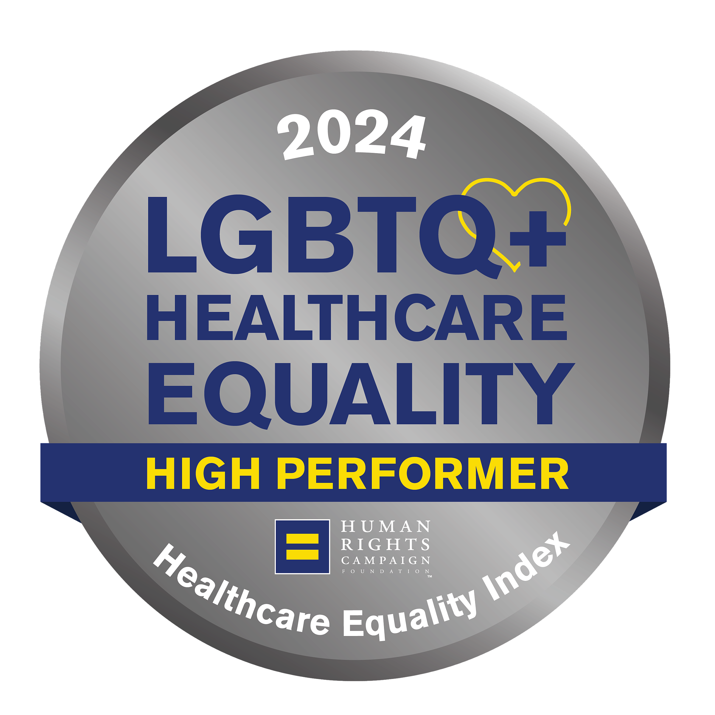 2024 LGBTQ+ Healthcare Equality High Performer Healthcare Equality Index badge for Huntsman Mental Health Institute at University of Utah
