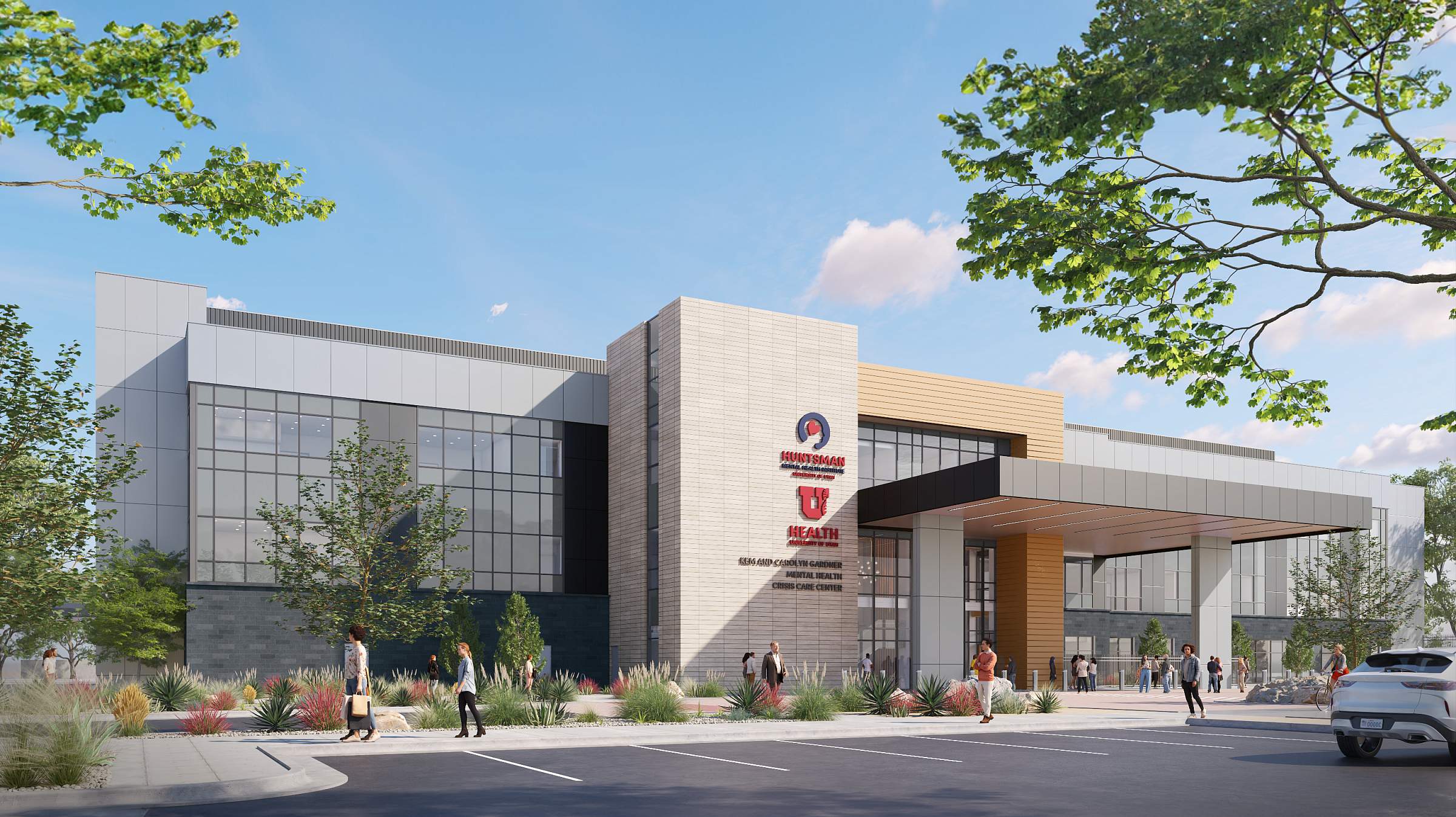 Rendering of Huntsman Mental Health Institute's Crisis Care Center