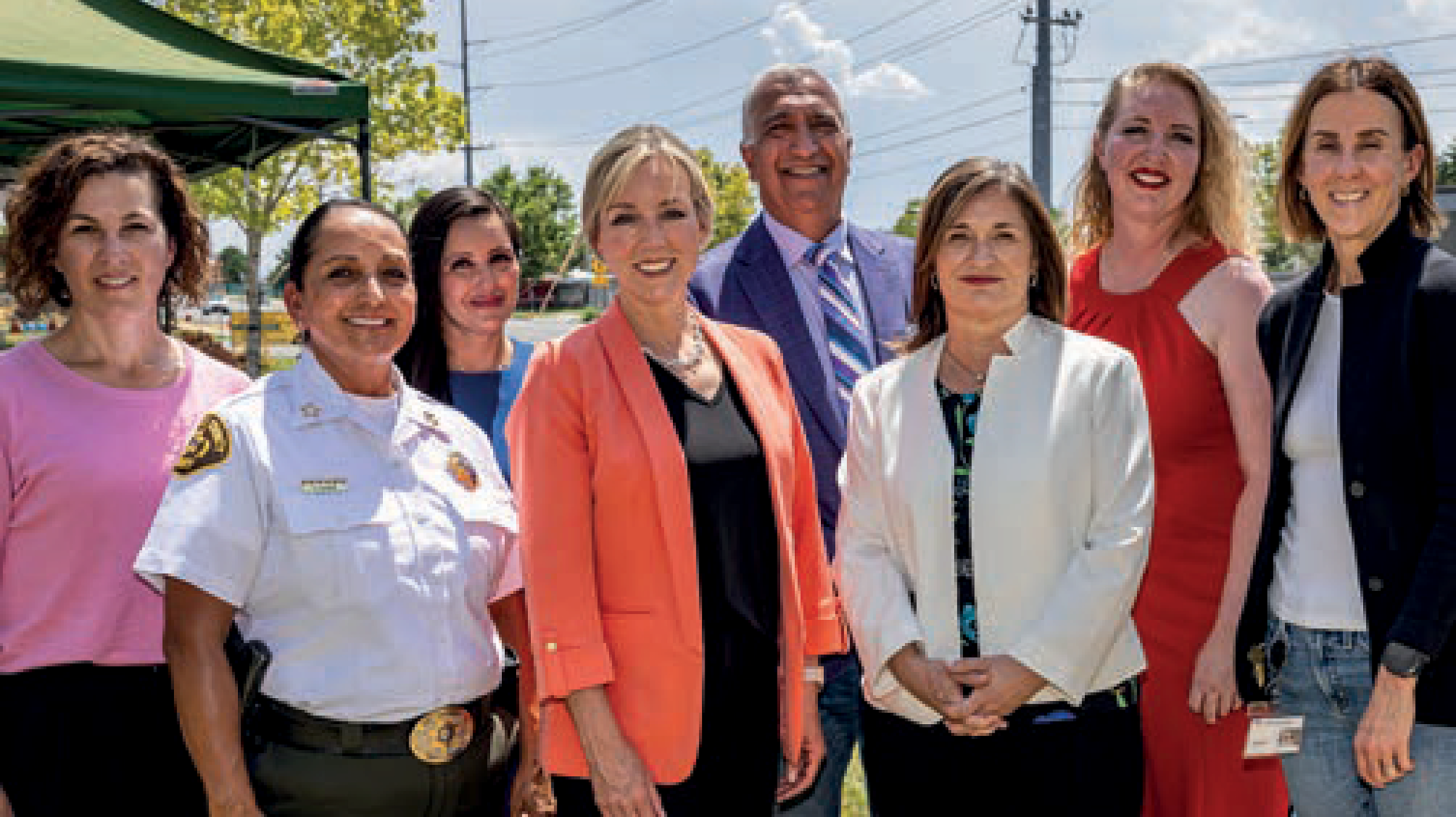 Picture of Salt Lake County leaders and Mental Health Crisis Care Center community partners